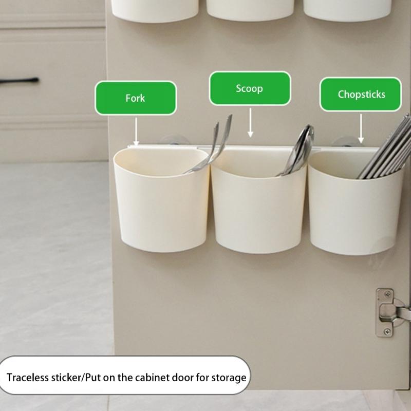 Wall Mounted Storage Bins Kitchen Storage Organizer Bucket Wall Mounted Organizer Basket,for Bathroom,Kitchen,Cabinet