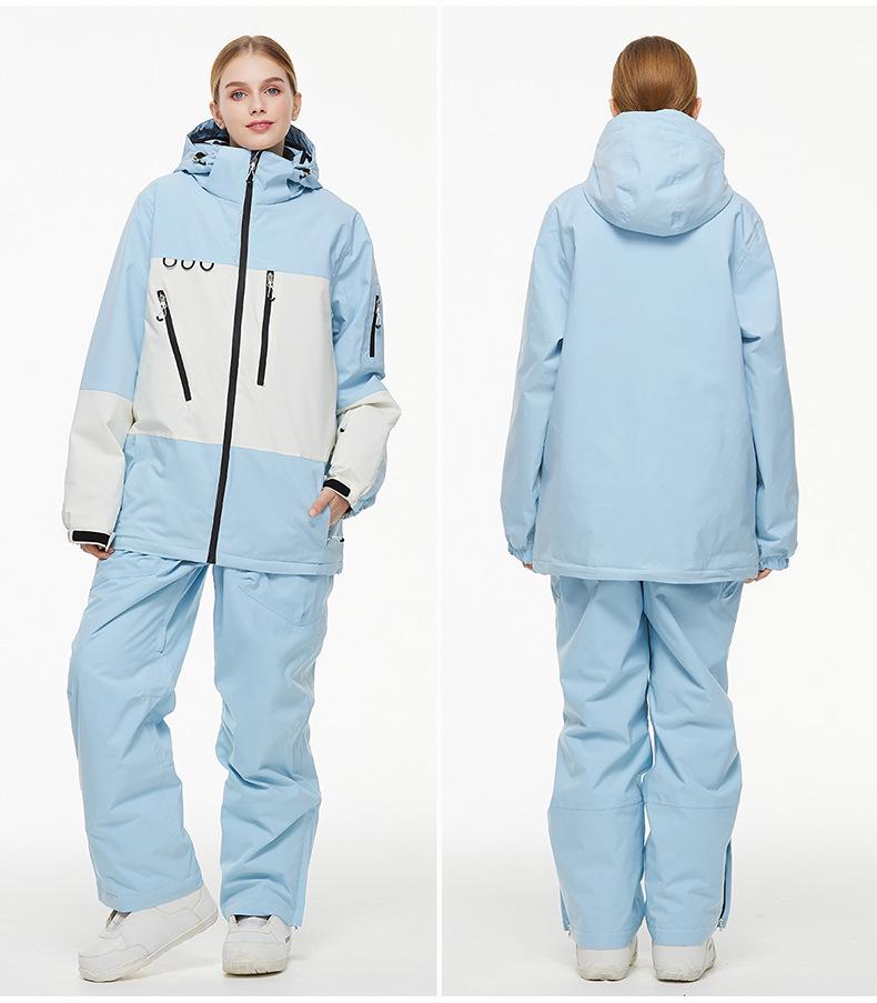 Ski Jacket - Men's & Women's 2024-25 Season, Windproof, Waterproof, Warm for Single & Double Board