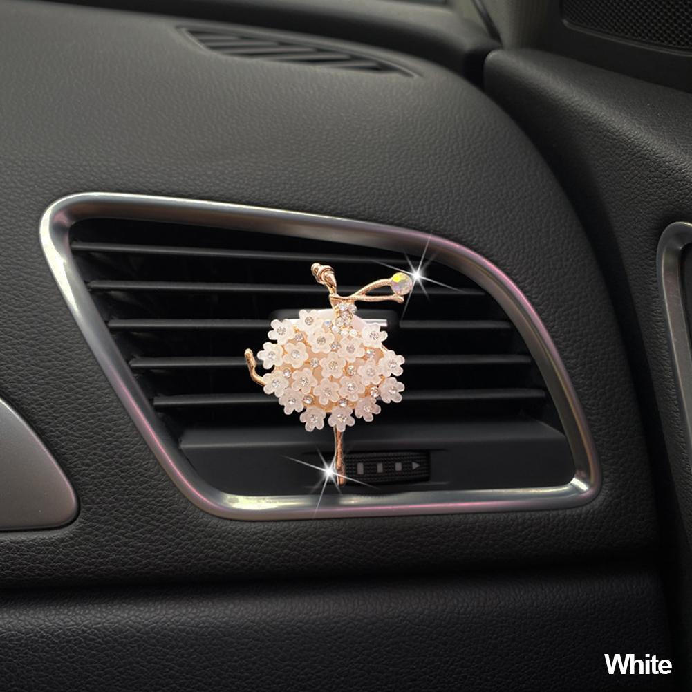 Tjej Bil Luftkonditioneringsventil Tusensköna Parfymklämma Utsökt Dekoration Söta Tillbehör Allt för Biltillbehör för Kvinnobilar