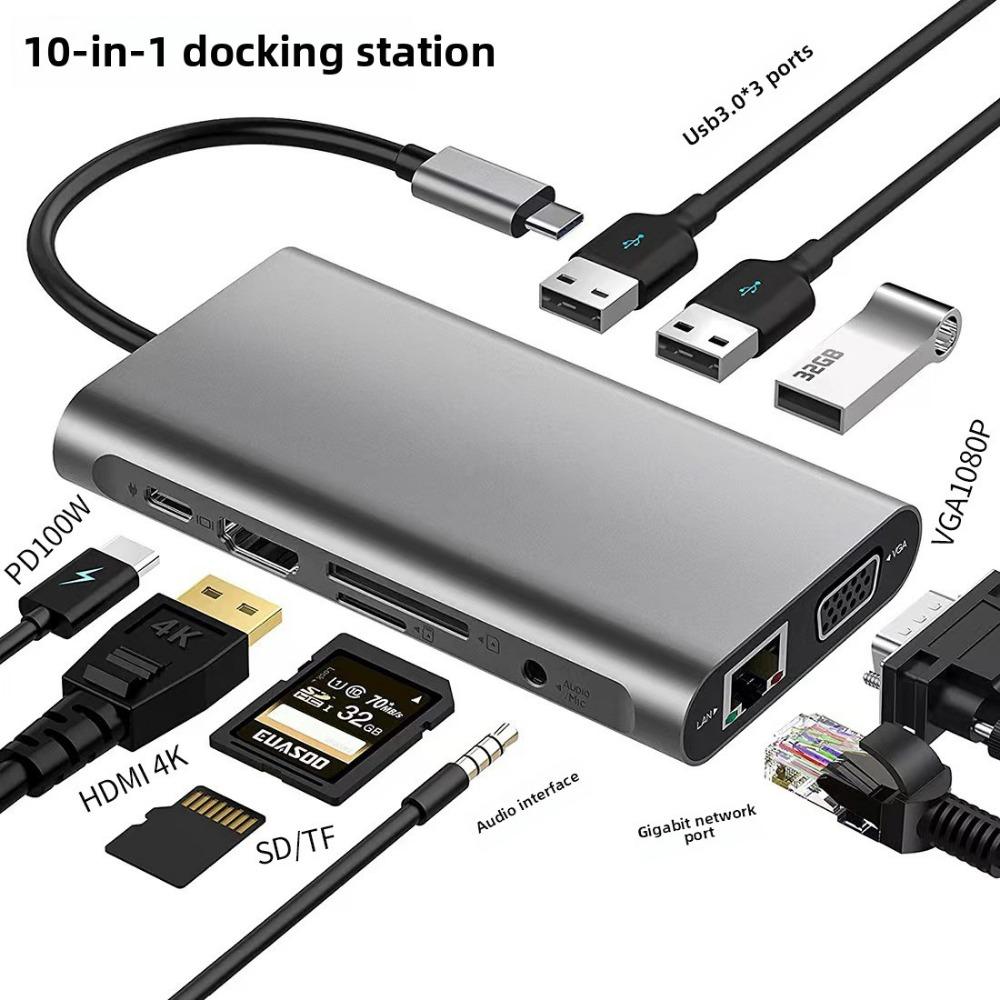 5 in 1 USB C Hub HDMI Adapter USB 3 0 Ports for Laptop Monitor Projection Multi Port Type C Dock