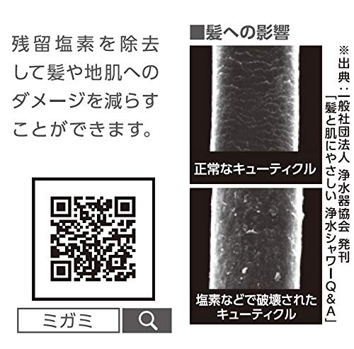 SANEI Firma Sanei Wasserhahn Wasseraufbereitung 3 für Restchlor hergestellt in Japan weiß (früherer Name Seisakusho) Patrone, Stücke, MIGAMI,