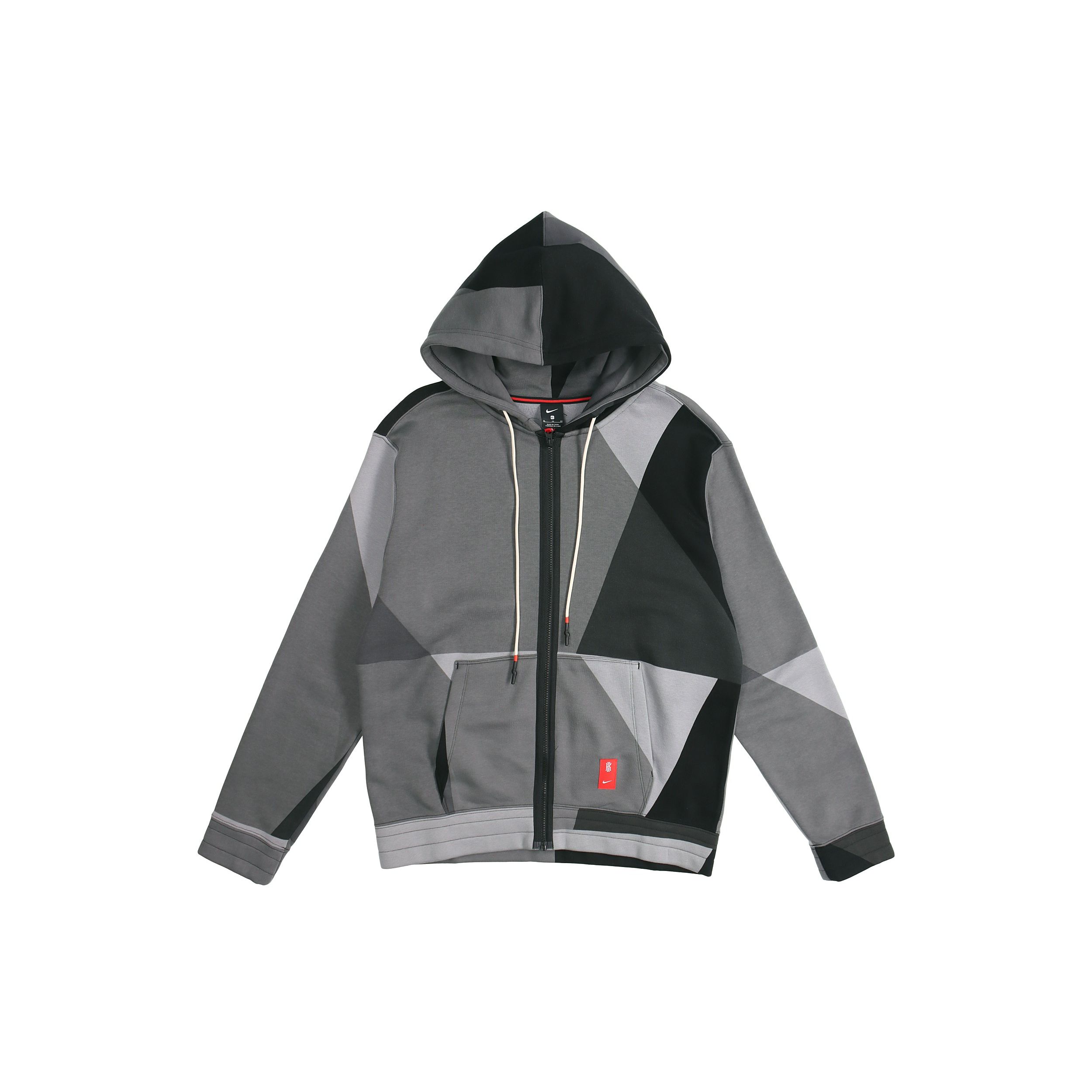

Nike Men s Kyrie Irving Colorblock Zipper Hooded Jacket Grey BV9286-010 M