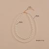 New rice grain pearl double layer women's neck chain collarbone chain
