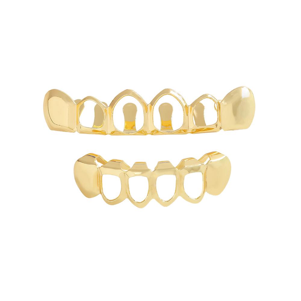 Hip Hop Hollow Gold Grillz Trendsetter Teeth - Halloween Edition