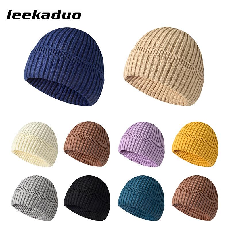 Autumn and Winter Light Board Knitted Hat Women's Versatile Solid Color Wool Hat Warm Ear Protector Cold Hat Men's Tide