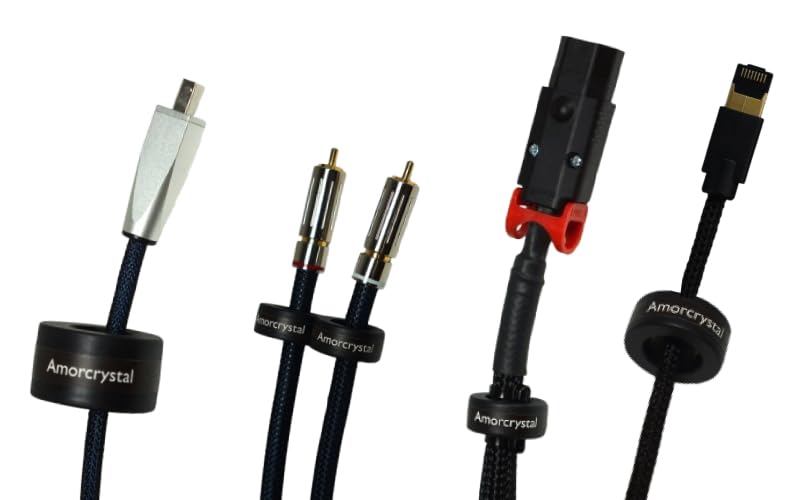 Perfection AMORCRYSTAL High Frequency Noise Suppression Core, 6.4mm Inner Diameter, Set of 2, PFT-AMC064