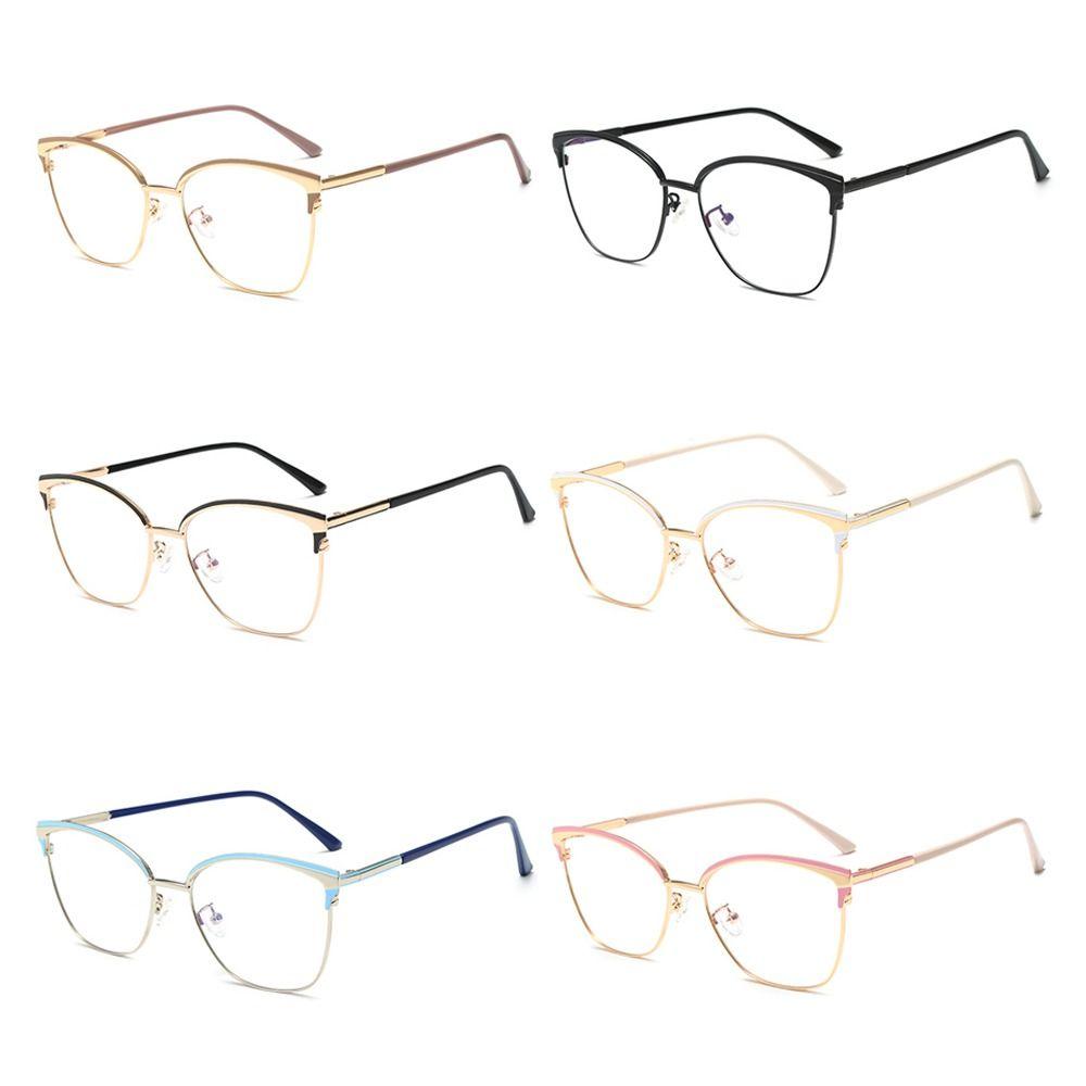 Classic Blue Ray Blocking Anti-Blue Light Glasses Ultralight Metal Square Eyeglasses Eye Protection Computer Goggles Men Women