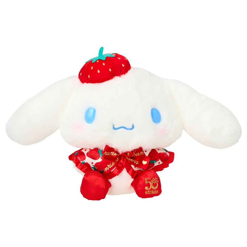 Sanrio Plush Toy Newspaper 50th Cinnamoroll Ages 3 and Up Toy 838951 (Strawberry Anniversary) Polyester/Nylon