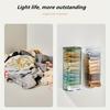 Wall-Mounted Closet Organizer - Transparent Plastic Storage Box for Bras, Socks & Underwear | Multiple Compartments for Under Cabinet Organization