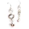 Les Trésors De Lily [J6686] - Silver 'Love' Designer Earrings