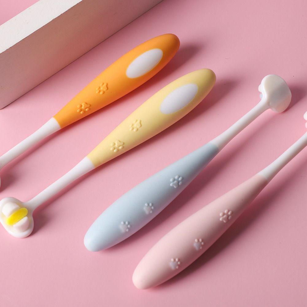 Oral Cleaning Children Toothbrush Soft Bristles V-shaped Three-sided Toothbrush  Oral Care