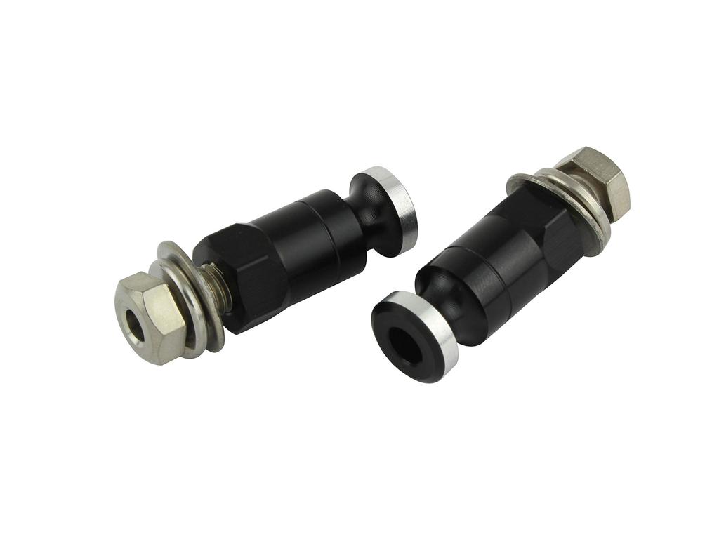 POSH 010202-06 Motorcycle Supplies, Aluminum Turn Signal with Stellong Bolts, M8mm, Black