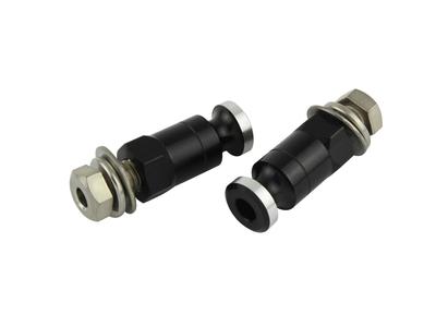 POSH 010202-06 Motorcycle Supplies, Aluminum Turn Signal with Stellong Bolts, M8mm, Black