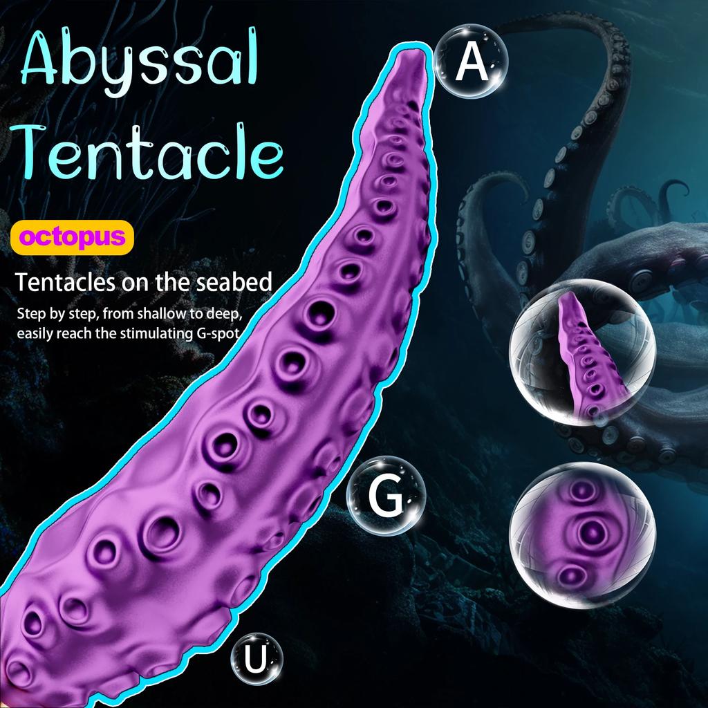 Powerful Octopus Tentacle Anal Vibrator for Male Prostate Massager Butt Plug Vibrating Anal Balls Erotic Sex Toys for Women Men