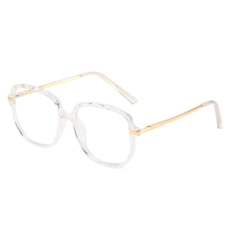SO & EI ретро TR90 металлическая квадратная оправа для очков женская модная прозрачная — фото 9
