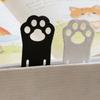 DYS Cat Paw Bookmark, 3D Printed One-Piece Mold, Elastic Stable Hold Hollow Book Clip for Reading Accessory