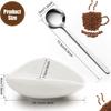 Pure White Coffee Bean Dosing Cup Set 2/3/4 Pcs Set Coffee Bean Container Set  Espresso