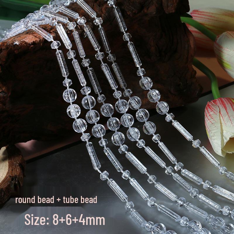 Crystal Beaded Door Curtain & Wedding Aisle Decor with Acrylic String