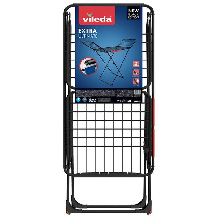 Sechoir Vileda Extra Ultimate, 20m de surface de séchage, liens XXL, noir
