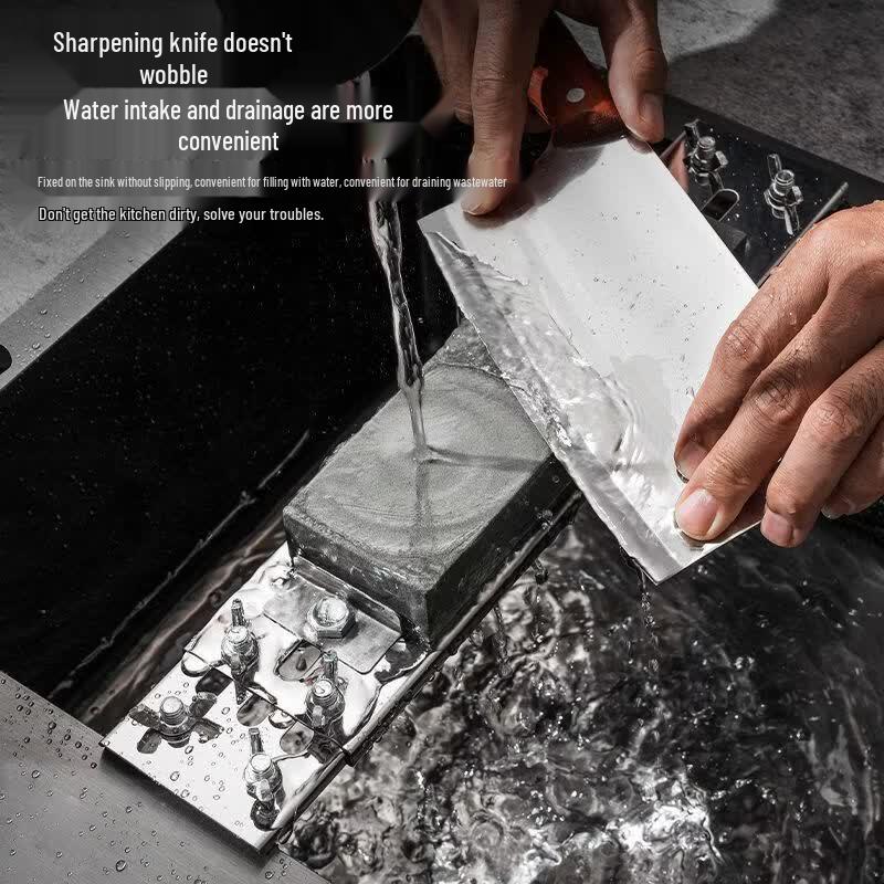 Jing Zhou Yuan Adjustable Sink Knife Sharpener Holder