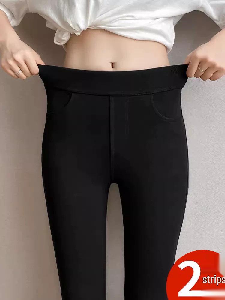Women's Plus Size Thick Velvet High Waist Leggings