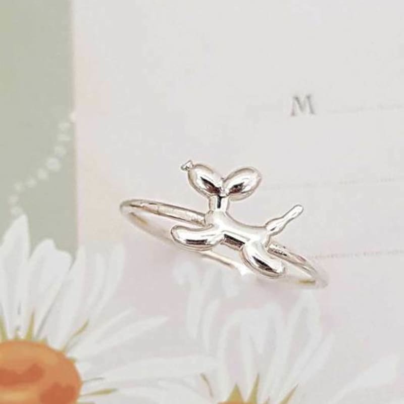Ollia Balloon Puppy Silver 925 Ring