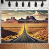 2D plane 1 piece of desert road scenery featuring canyons and road design suitable for living room bedroom and office