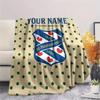 Custom Name SC Heerenveen Flannel Blanket, High quality Comfortable for All Seasons, Home Decor, Warmth and Comfort