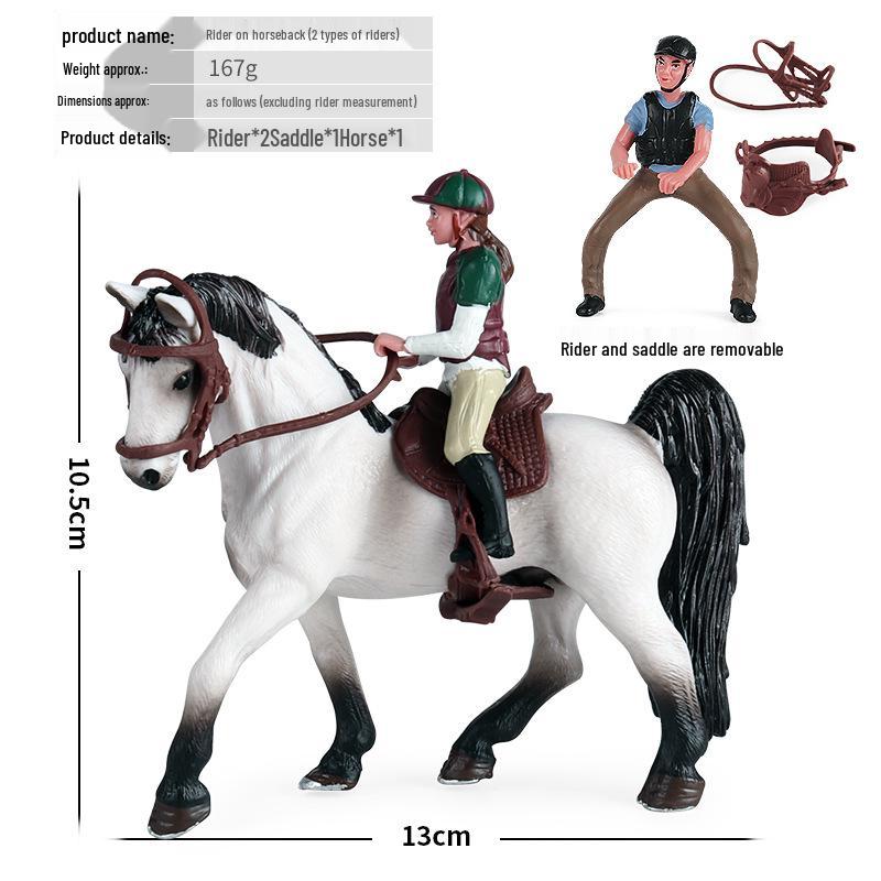 Children's Thousand-Mile Horse Simulation Model Toy and Sand Table Set