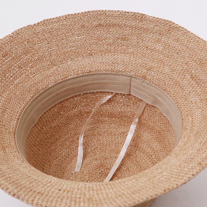 Handmade Raffia Foldable Sun Hat for Women - Versatile Summer Beach Hat with Sun Protection