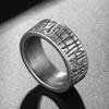Solid 316L Stainless Steel Men's Finger Rings Stainless Ring for Men Women Size 7-13 Vintage Male Charm Jewelry Wedding Bands