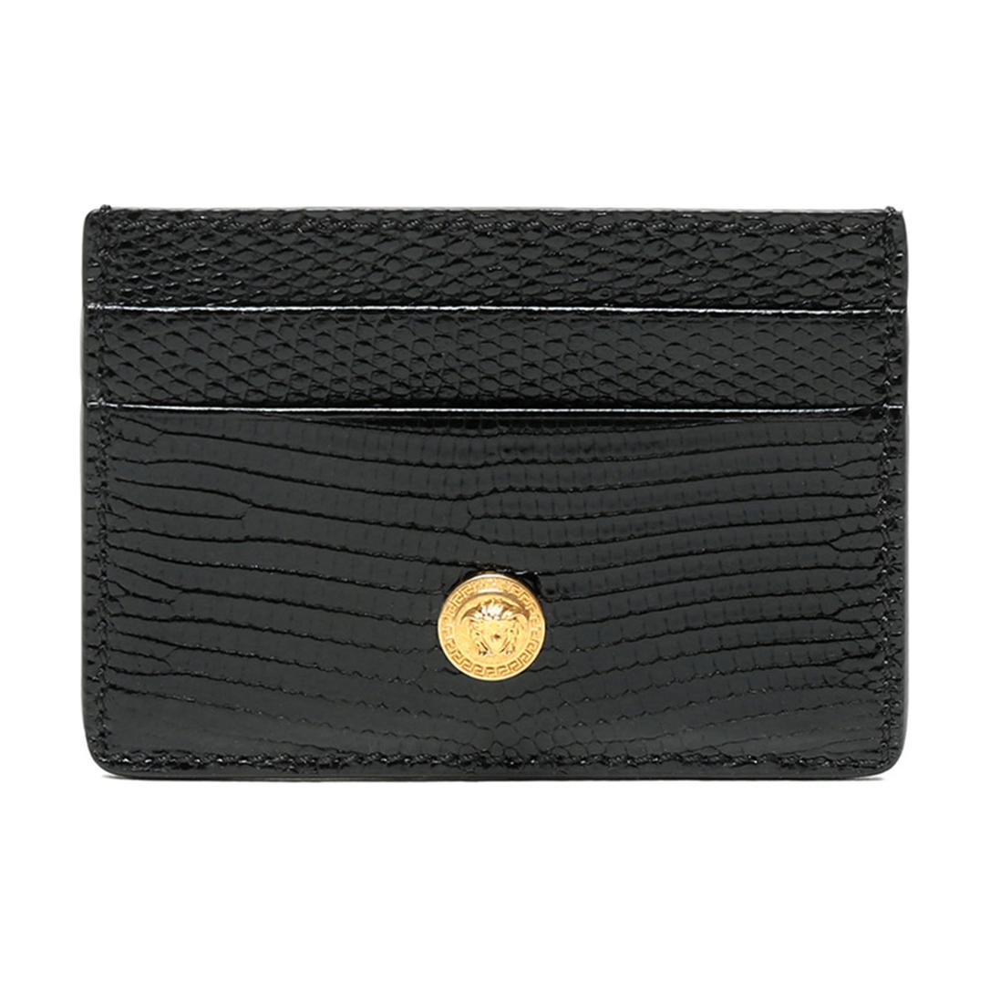 Versace Leather Card Holder Unisex Accessories