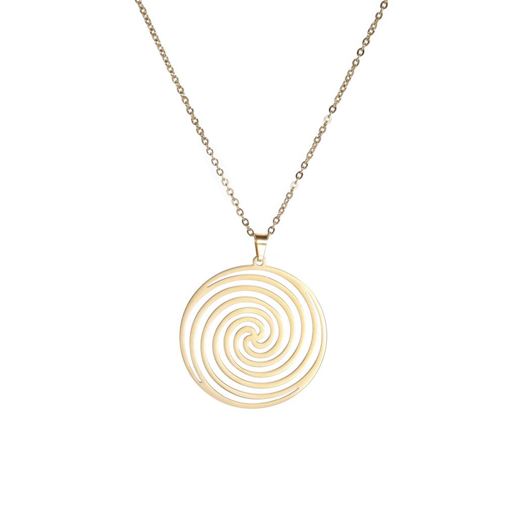Stainless Steel Cho Ku Rei Pendant Necklace Reiki Protection Healing Chokurei Necklace Energy Yoga Amulet Jewelry Gifts