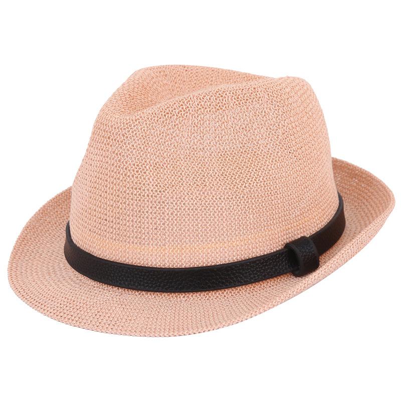 Hat Summer Top Hat European and American Version of Grass Yarn Sunshade Neutral Male and Female Jazz Hat