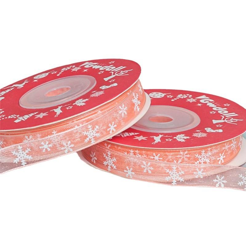 1cm Christmas Day Transparent Yarn Handmade Diy Gift Flower Package Decorative Ribbon Ribbon Bow DIY Flower Handmade