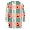 Women's Fashion Casual Three-quarter Sleeve Halloween Printed Round Neck Top