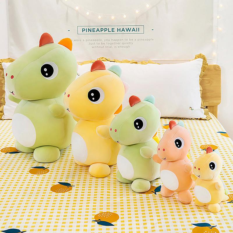 Krásná barevná panenka Dinosauří plyšová hračka Měkký plyšový dinosaurus Malý kreslený film Kawaii Zvířátka Dětské hračky Dárky