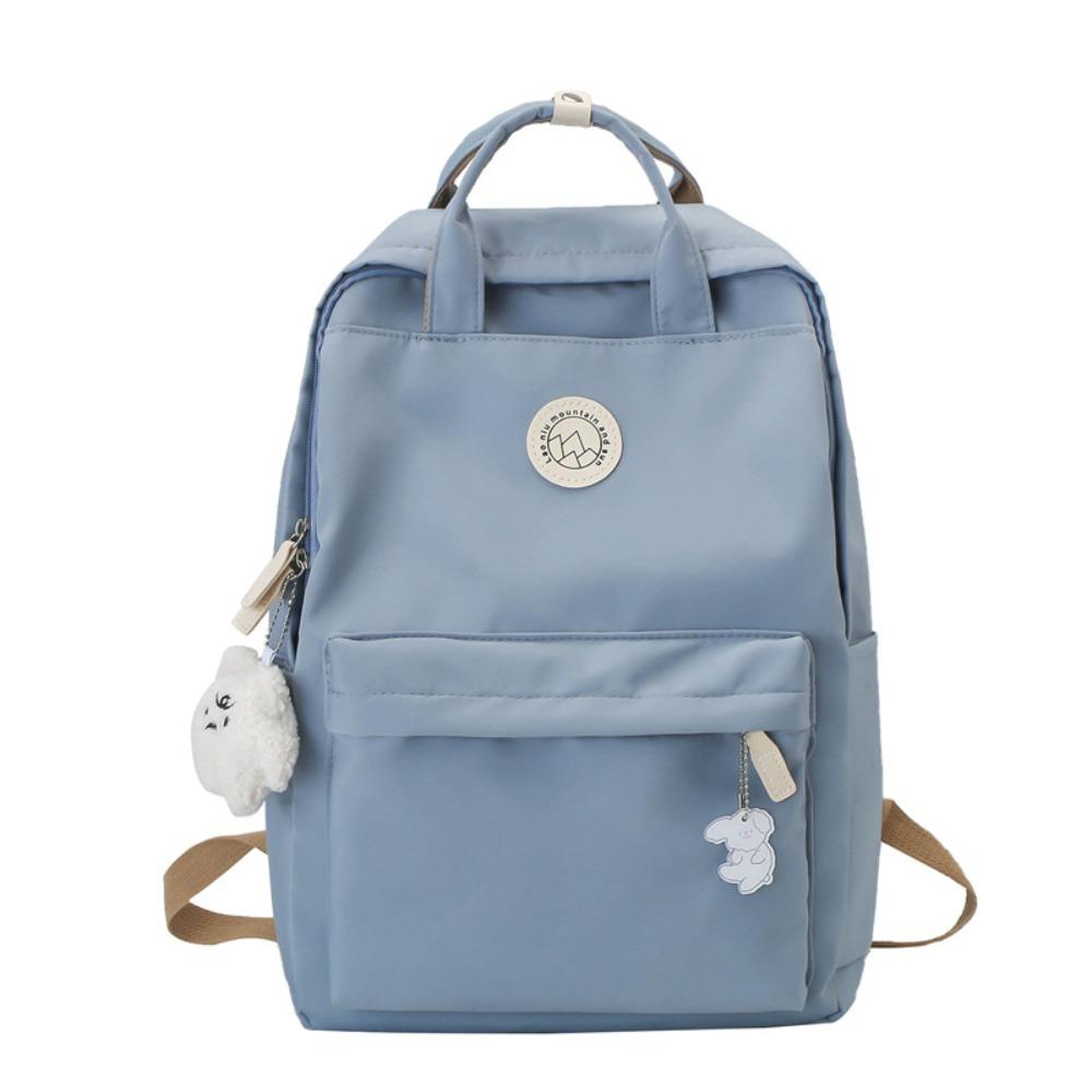 Large Capacity School Bag Nylon Travel Backpack Fashion Women Backpack  School Use синий
