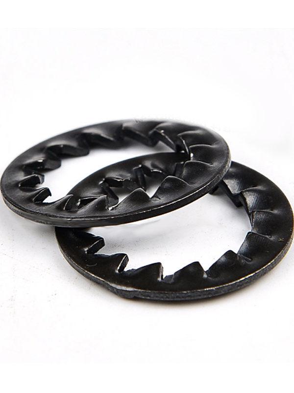 M3-M30 Blackened 65 Manganese Steel Multi-Tooth Inner Lock Washer (GB861.2)