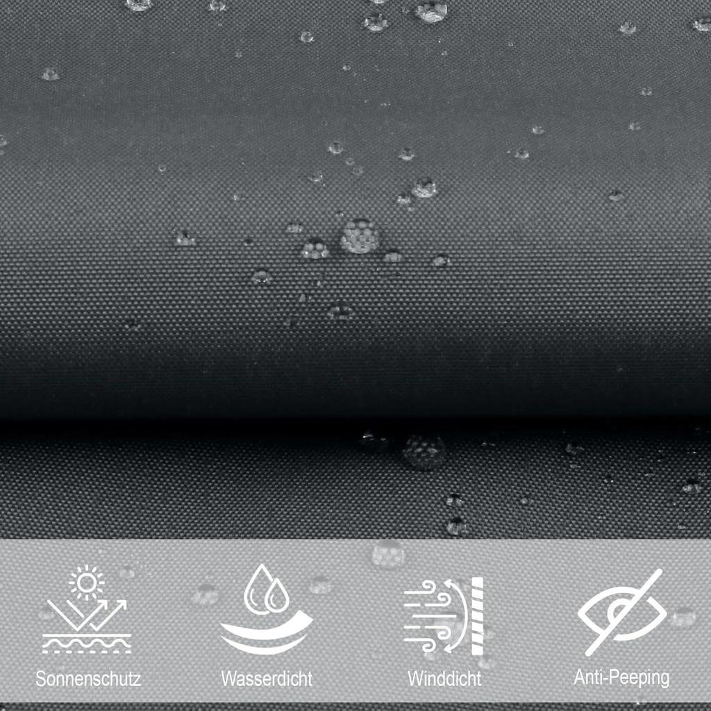 Waterproof Sunshade Awning: Rainproof Rectangle/Square Canopy for Outdoor Courtyard/Balcony