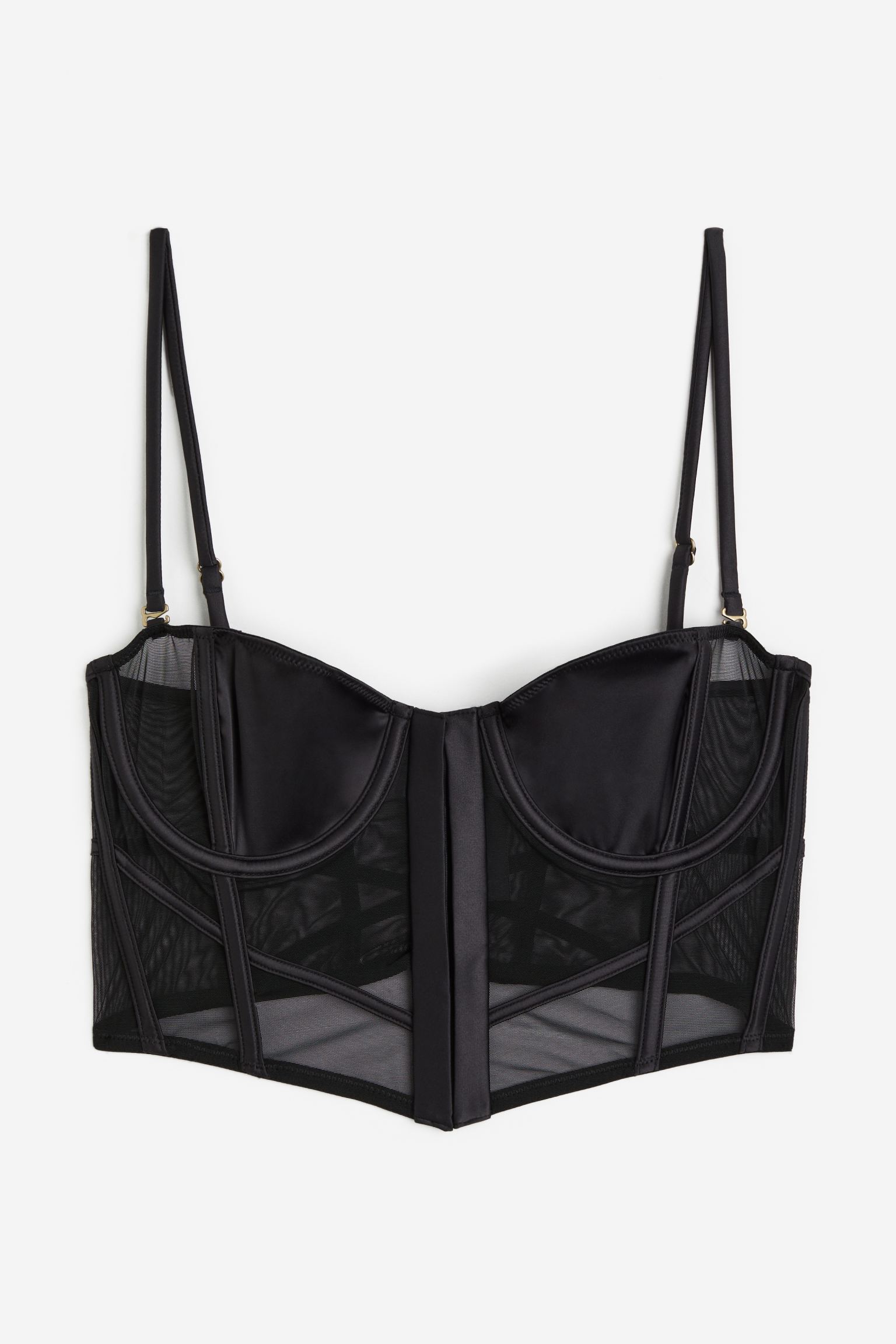 

Бюстье из атласа и сетки