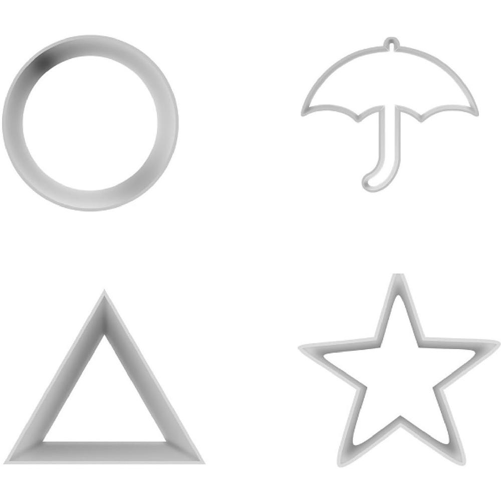 6pcs Korean Sugar Candy Making Tools Stainless Steel Cookie Cutters Biscuit Mold