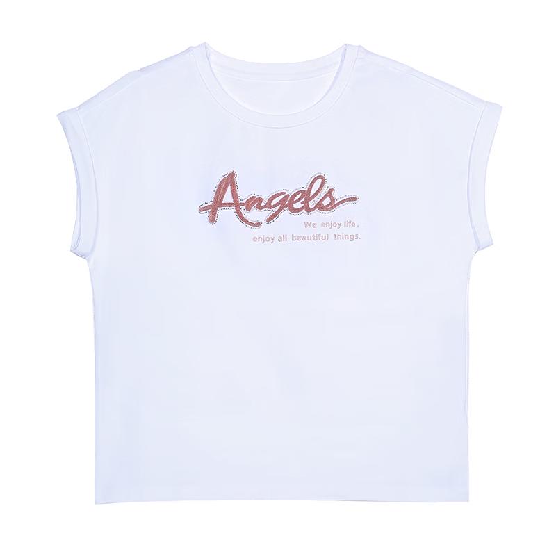 Betu Women s Beaded Letter Raglan Sleeve T-Shirt S