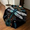 1 szt. Parasol z motywem ważki, automatycznie otwierany/zamykany, wiatroodporny, 8-żebrowy, wytrzymały czasza, trwałe żebra, modny design, akcesorium zewnętrzne, zabawny nadruk