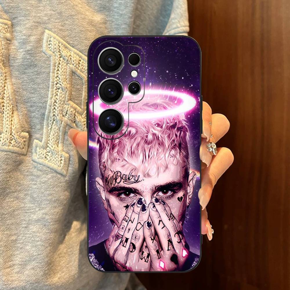 Emo Rapper Lil Peep Phone Case For Samsung S 24 Fe 25 Ultra Plus 20 Lite 21 30 22 23 24 22 Ultra 5G Fundas