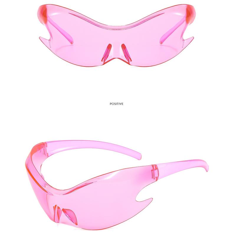 Damen Sonnenbrille Sonnenschutz UV-Schutz Fashion Future Sense Hip Hop Punk Y2g Sonnenbrille Herren Street Shooting Catwalk Brille zum Reiten