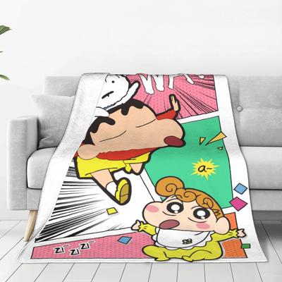 Crayons Shin-chans Blankets Quality Warm Soft Throw Blanket Winter Boy Girl Bedroom Funny Bedspread