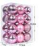 24PCS 11 Colors Christmas Ball Set Plastic Xmas Baubles High-quality Christmas Tree Balls  Home