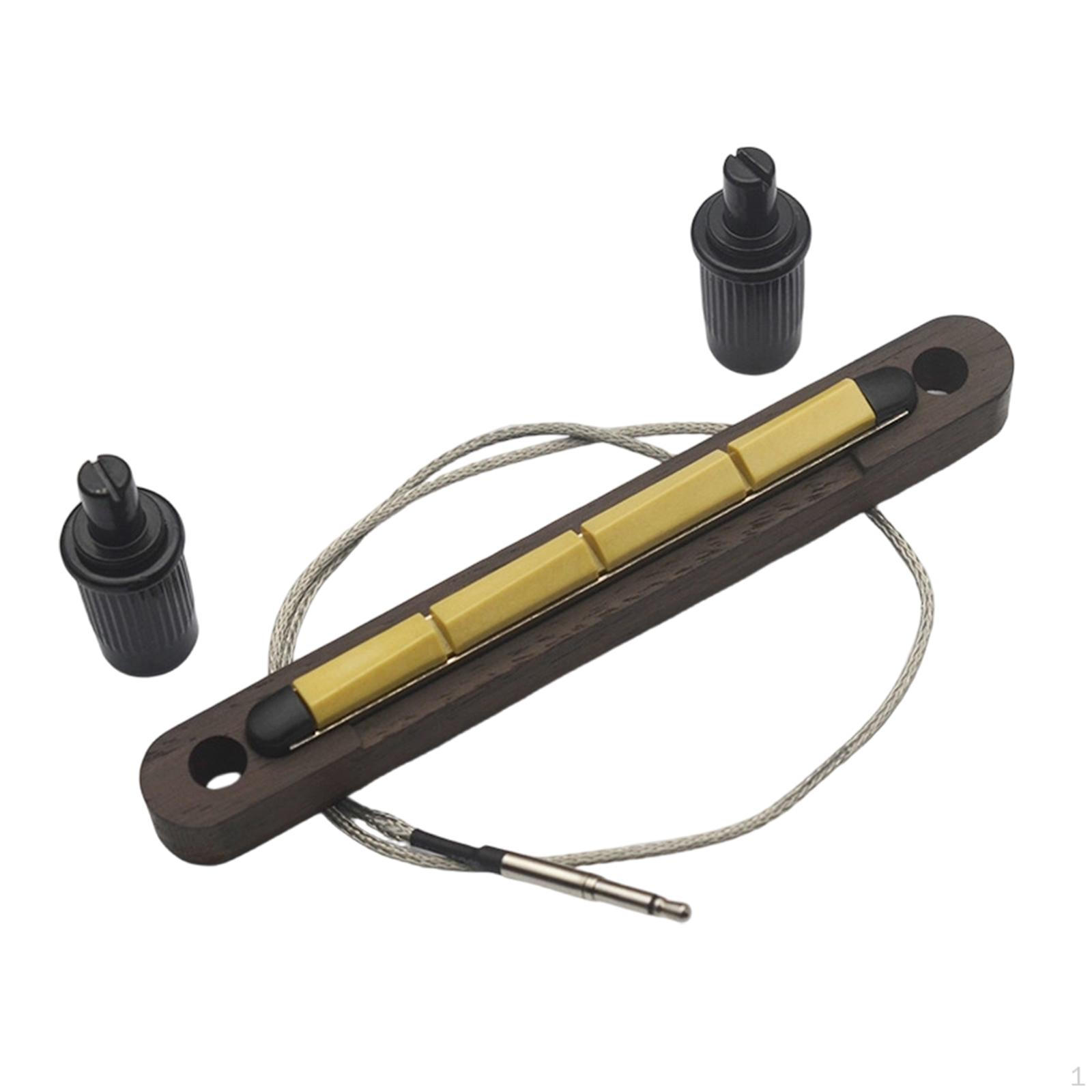 Acoustic Bass Pickup Bar Instrument Accessory Piezo Bridge Replacement High Sensitivity 4 string