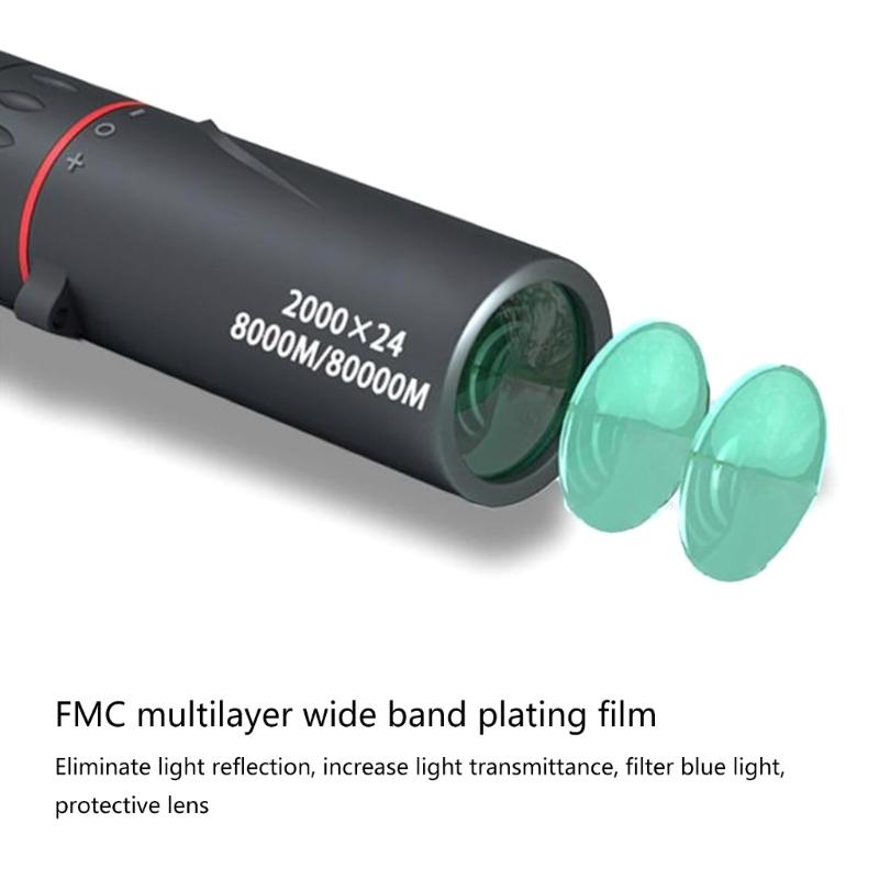 High Powered Monocular for Smartphone Adapter, Hunting Watching Camping Hiking